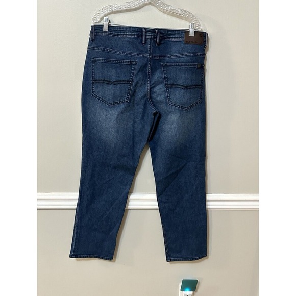 Buffalo David Bitton Jeans Mens 36x30 Jackson Slim Straight Blue Dark Wash - Picture 7 of 7